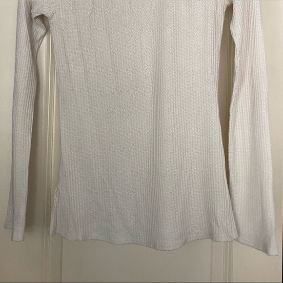 Oatmeal/Off-White Babaton Henley Longsleeve - Picture 3 of 3